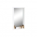 Sienas spogulis DKD Home Decor Koks Balts Mājas (36 x 4 x 60 cm)
