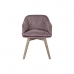Обеденный стул DKD Home Decor Розовый Натуральный 56 x 55 x 70 cm 56 x 55 x 74 cm 56 x 47 x 72,5 cm