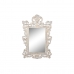 Sienas spogulis DKD Home Decor Balts Stikls Mango koks Neoklasicisma Kails 90 x 3 x 135 cm