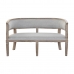 Sofa DKD Home Decor Linen Rubber wood Light grey (122 x 69 x 72 cm)