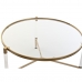 Stolić za dnevni boravak DKD Home Decor Glamour Providan zlatan Akril Metal 87 x 87 x 50 cm