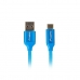 USB A - USB C Kaabel Lanberg CA-USBO-21CU-0005-BL Sinine 50 cm 0,5 m
