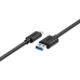 USB A till USB C Kabel Unitek Y-C474BK+ Svart 1 m