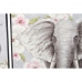 Maleri DKD Home Decor Elefant 100 x 3,5 x 100 cm Kolonistil Cvetlice (2 enheder)