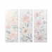 Painting DKD Home Decor Flowers 55 x 3 x 135 cm Shabby Chic (3 Pieces)