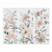 Painting DKD Home Decor Flowers 55 x 3 x 135 cm Shabby Chic (3 Pieces)