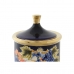 Vase DKD Home Decor Ansigt Porcelæn Blå 11 x 11 x 25 cm Multifarvet