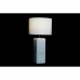 Bordslampa DKD Home Decor Vit Polyester Metall Marmor 220 V 50 W (33 x 33 x 65 cm)
