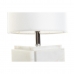 Pöytälamppu DKD Home Decor Valkoinen Polyesteri Metalli Marmori 220 V Kullattu 50 W (20 x 20 x 34 cm)
