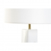Lampa stołowa DKD Home Decor 8424001847242 33 x 33 x 67 cm Ceramika Złoty Metal Biały 220 V 50 W