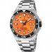 Men's Watch Festina F20663/4 Orange Silver