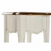 Σετ με 2 τραπέζια DKD Home Decor Λευκό Καφέ 35 x 35 x 80 cm