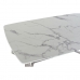 Masa de Cafea DKD Home Decor Argintiu Marmură Oțel Plastic 127 x 70 x 43 cm