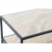 Kisasztal DKD Home Decor Acél Ezüst Fa MDF (120 x 60 x 45 cm)