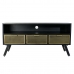 TV-möbler DKD Home Decor Svart Metall Gyllene (125 x 41 x 62 cm)