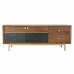 TV-møbler DKD Home Decor Brun Svart Akasia (130 x 42 x 49 cm)