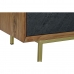 ТВ шкаф DKD Home Decor Коричневый Чёрный древесина акации (130 x 42 x 49 cm)