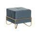 Bench DKD Home Decor 8424001850921 Blue Multicolour Golden Foam Metal MDF Wood 42 x 42 x 38 cm