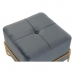 Bench DKD Home Decor 8424001850921 Blue Multicolour Golden Foam Metal MDF Wood 42 x 42 x 38 cm