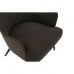 Armchair DKD Home Decor Polyester MDF Wood Dark Grey (60 x 57 x 88 cm)