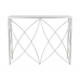 Sivupöytä DKD Home Decor Valkoinen Hopeinen Metalli Marmori 100 x 33 x 78 cm