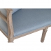 Sofa DKD Home Decor Blue Linen Rubber wood (122 x 69 x 72 cm)
