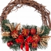 Vianočná koruna Ratan Červená Viacfarebná PVC 20 x 20 x 10 cm