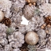 Vianočná koruna Bela Zlat Plastika Foam Ananasi 26 x 26 x 8 cm