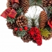 Vianočná koruna Červená Viacfarebná PVC Ananásy 22 x 22 x 10 cm