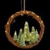 Vianočná koruna Gaštanová zelená Plastické 46 x 10 x 46 cm