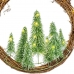 Bożonarodzeniowa korona Brązowy Kolor Zielony Plastikowy 46 x 10 x 46 cm