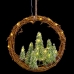 Vánoční koruna Kaštanová Zelená Plastické 46 x 10 x 46 cm