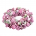 Advent wreathe Pink Multicolour Plastic Foam 34 x 34 x 8,5 cm