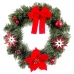 Vianočná koruna Červená zelená Plastické 30 cm