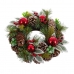 Vianočná koruna Červená zelená Viacfarebná Plastické Foam Ananásy 30 x 30 cm