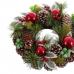 Ziemassvētku vainags Sarkans Zaļš Daudzkrāsains Plastmasa Foam Ananāsi 30 x 30 cm