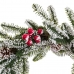 Коледен венец Бял Червен Зелен Естествен Пластмаса Ананаси 35 x 35 cm
