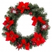Vianočná koruna Rdeča Zelena Plastika 40 cm
