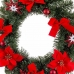 Advent wreathe Red Green Plastic 40 cm