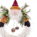 Vianočná koruna Dedo mráz Viacfarebná Perie Plastické 40 x 35 x 8 cm