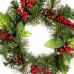 Vánoční koruna PVC Vícebarevný Kov 30 x 30 x 10 cm