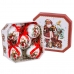 Bombki świąteczne Wielokolorowy Papier Polyfoam Święty Mikołaj 7,5 x 7,5 x 7,5 cm (5 Sztuk)