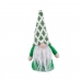 Christmas bauble White Green Sand Fabric Father Christmas 21 cm