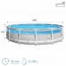 Detachable Pool Colorbaby Clearview Prism Frame 427 x 107 cm