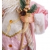 Christmas bauble Pink Plastic Polyresin Fabric 60 cm