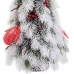 Christmas Tree White Red Green Plastic Polyfoam Fabric 21 x 21 x 45 cm
