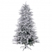 Árbol de Navidad Blanco Verde PVC Metal Polietileno Nevado 180 cm