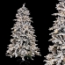 Joulupuu Valkoinen Vihreä PVC Metalli Polyetyleeni Lumisade 210 cm