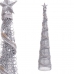 Ornament de Crăciun Argintiu Metal Conic 10 x 10 x 50 cm