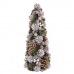 Vánoční stromeček Bílý Zlatá Plastické Foam Ananasy 19 x 19 x 48,5 cm